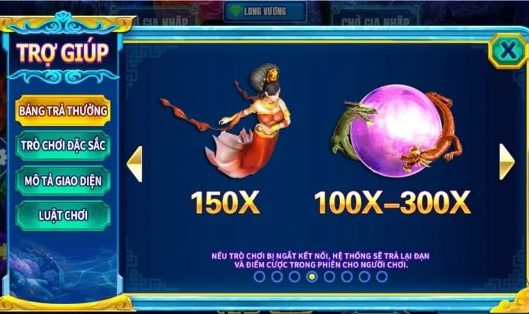 Giá trị hệ số thưởng các sinh vật trong game Bắn Cá Rồng Tại Khin789