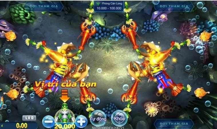 Giao diện chơi Bắn Cá Royal Fishing